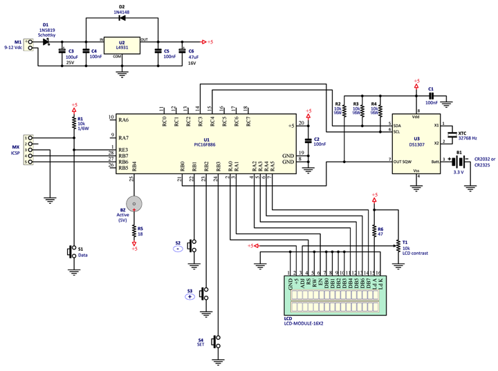 Schematic diagram of Real-Time Clock